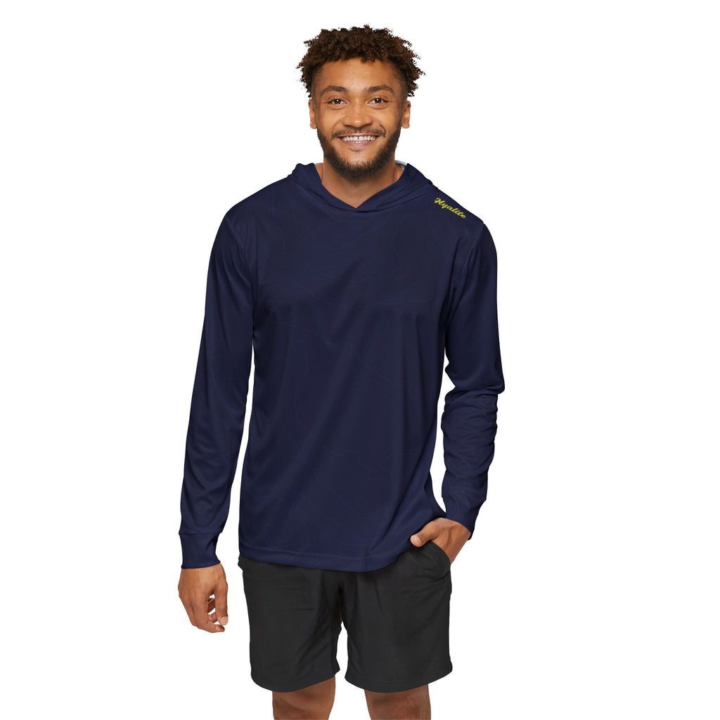 Hyalite Traverse Topo  Hoodie - Navy
