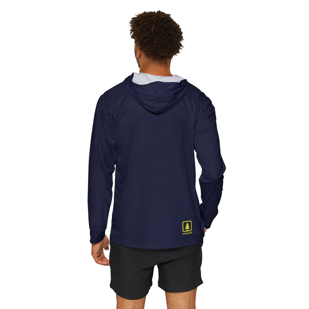 Hyalite Traverse Topo  Hoodie - Navy