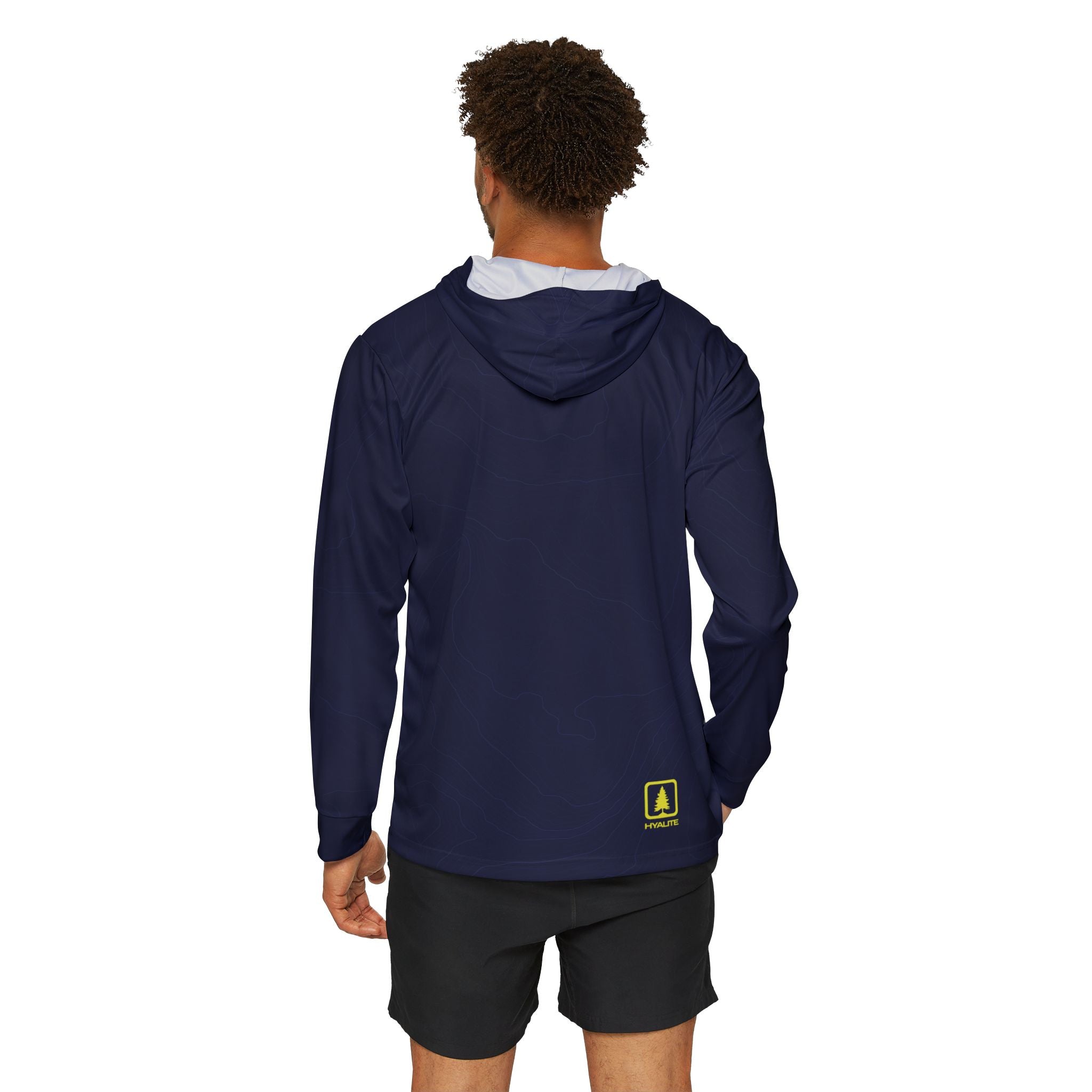 Hyalite Traverse Topo  Hoodie - Navy